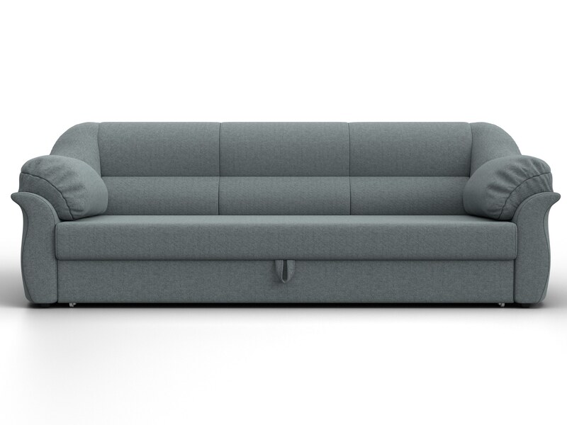 Диван прямой Карнелла, Рогожка, Амур 07 серый