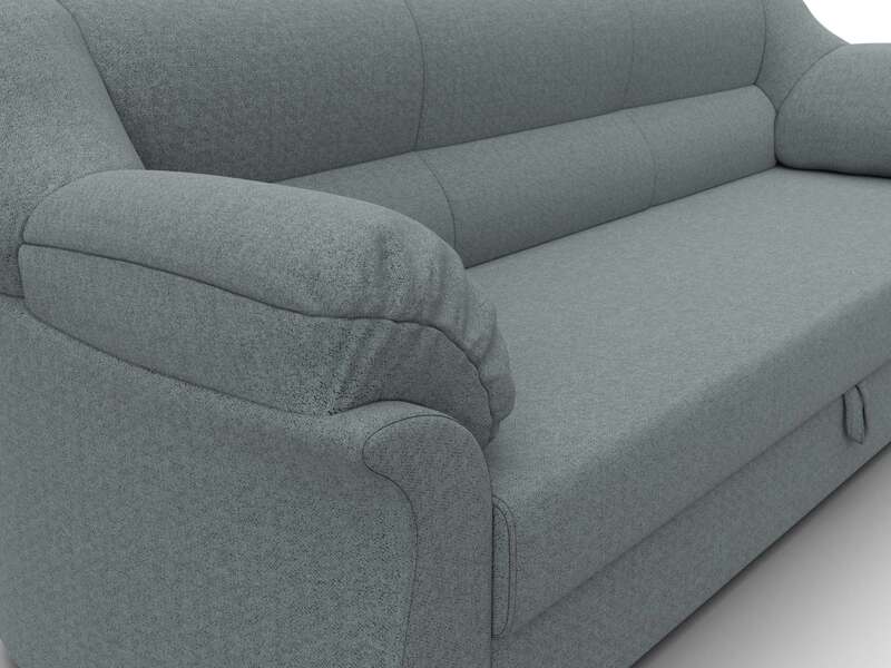 Диван прямой Карнелла, Рогожка, Амур 07 серый