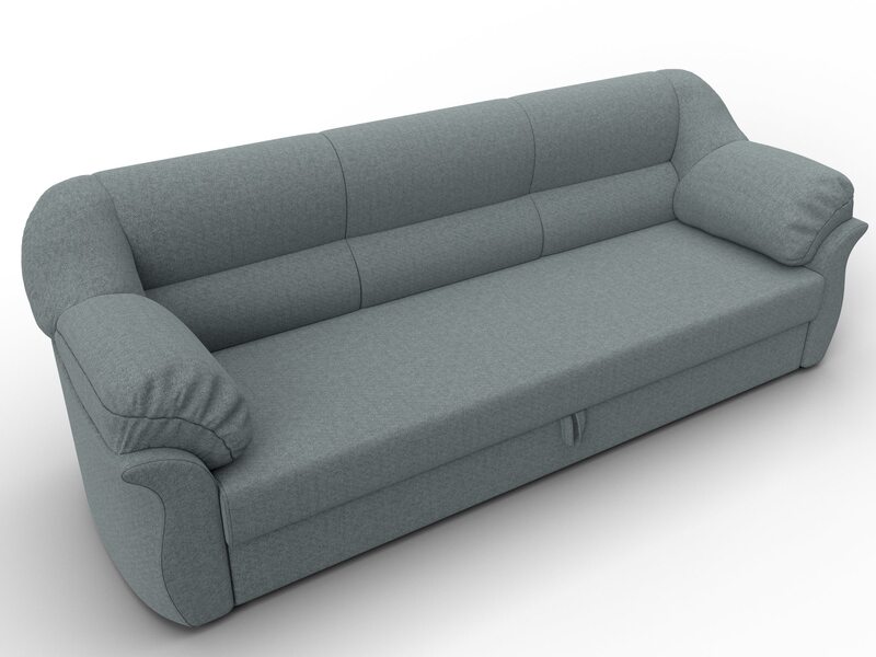 Диван прямой Карнелла, Рогожка, Амур 07 серый