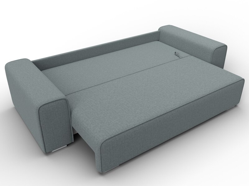 Диван прямой Лига-029, Рогожка, Амур 07 серый