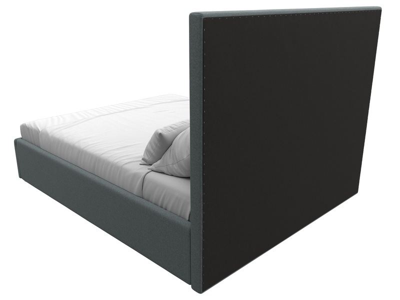 Кровать интерьерная Афродита 160, Рогожка, Амур 07 серый