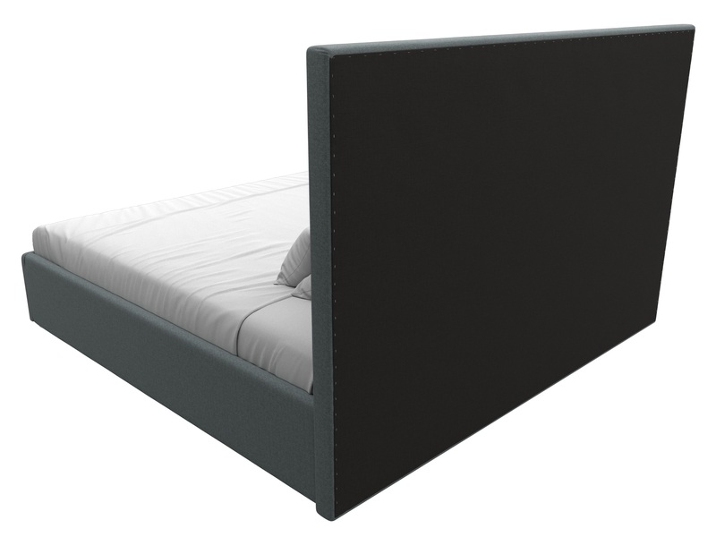 Кровать интерьерная Афродита 200, Рогожка, Амур 07 серый