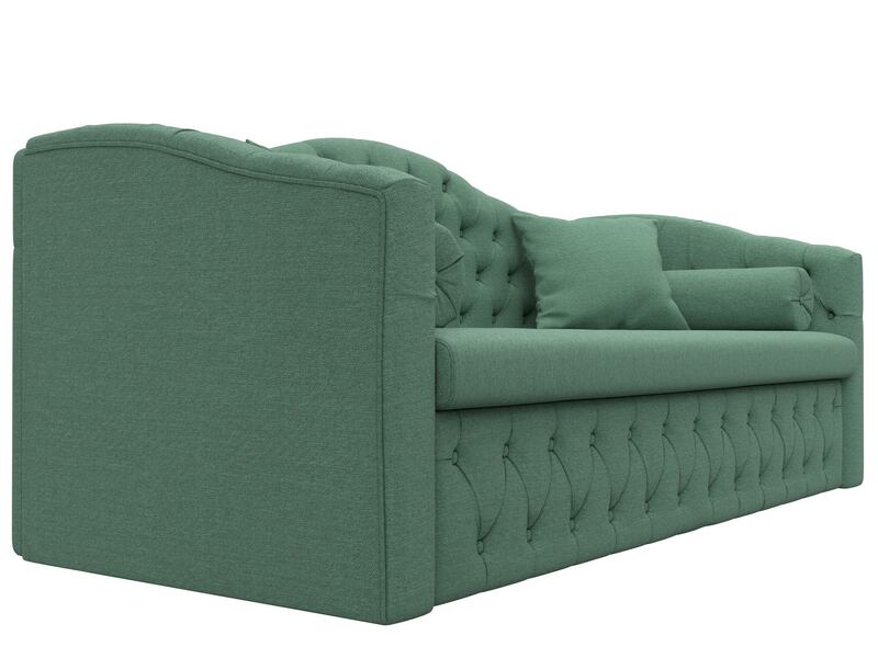 Диван детский прямой Мечта, Рогожка, Амур 11 зеленый