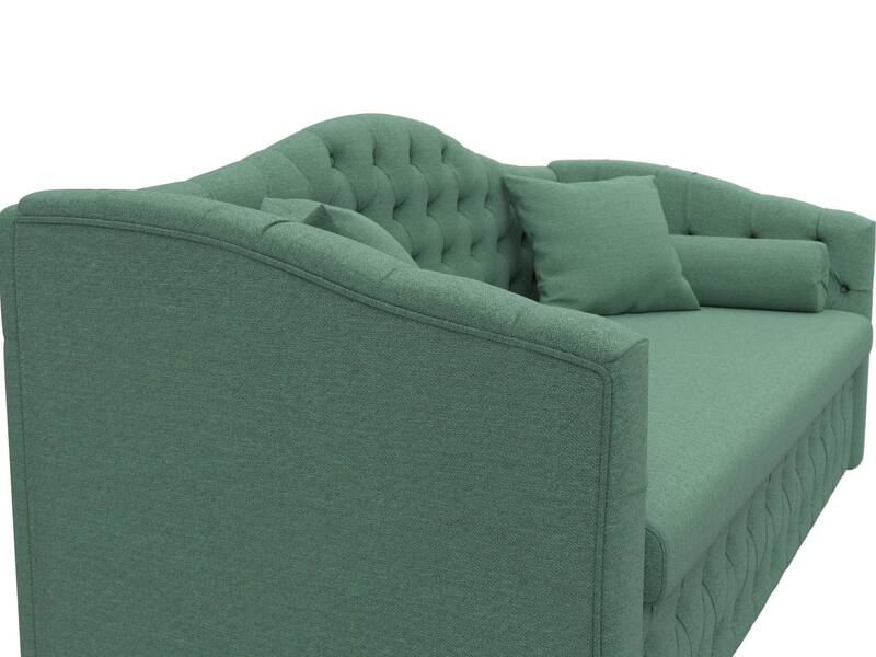 Диван детский прямой Мечта, Рогожка, Амур 11 зеленый