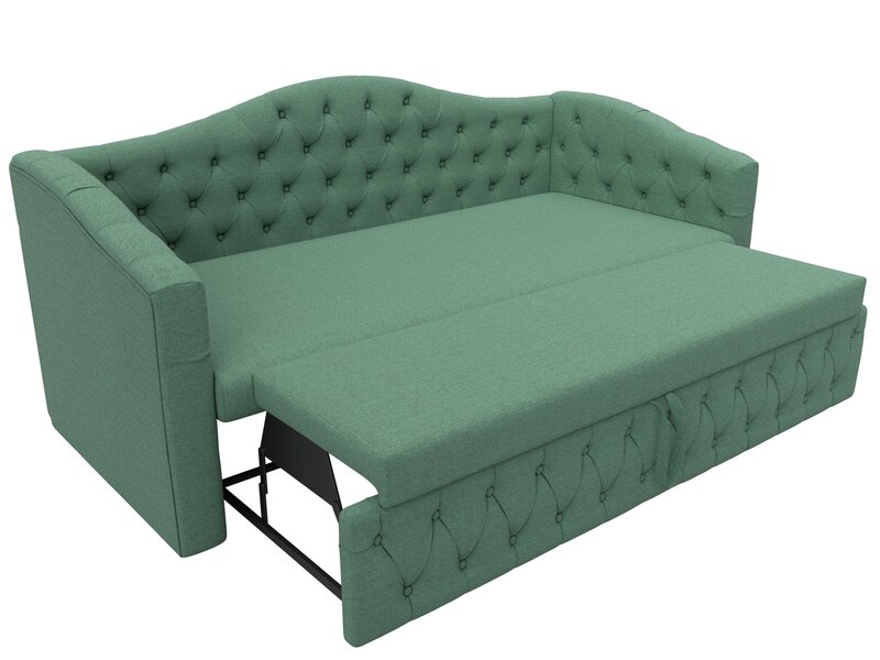 Диван детский прямой Мечта, Рогожка, Амур 11 зеленый