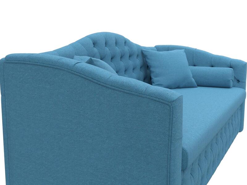 Диван детский прямой Мечта, Рогожка, Амур 10 голубой