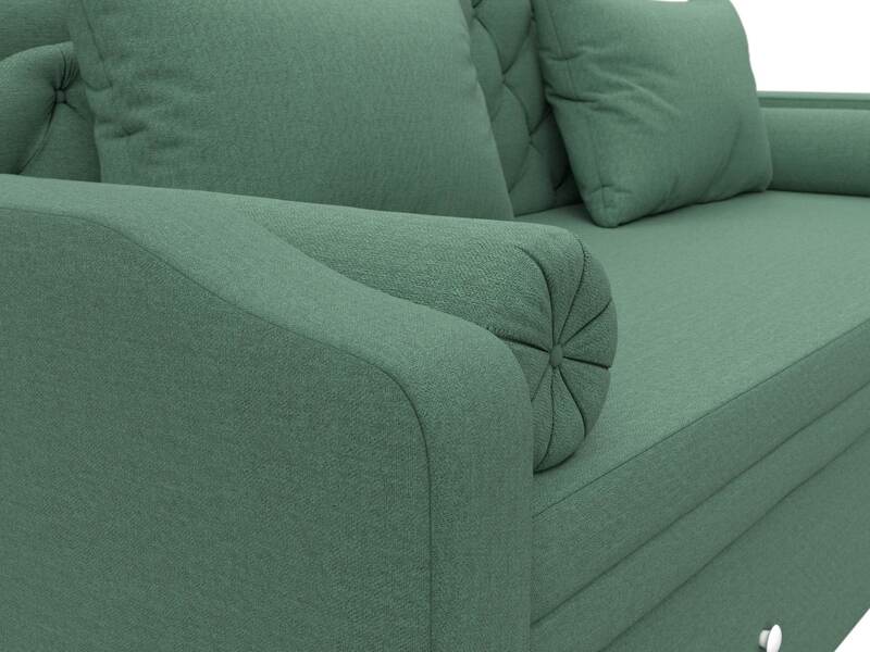 Диван детский прямой Сойер, Рогожка, Амур 11 зеленый