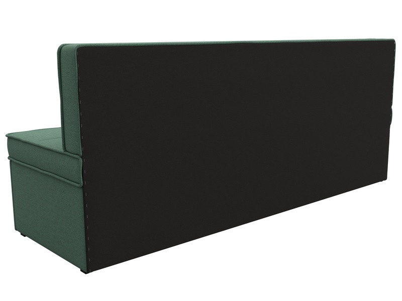 Диван кухонный прямой Техас, Рогожка, Амур 11 зеленый