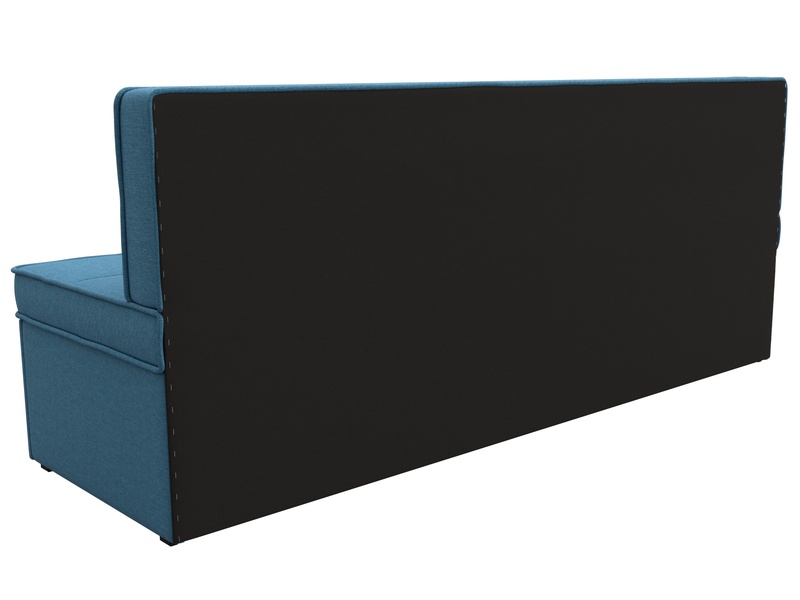 Диван кухонный прямой Техас, Рогожка, Амур 10 голубой