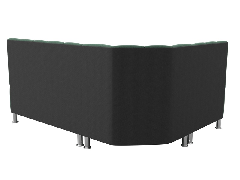 Диван кухонный угловой Кантри левый угол, Рогожка, Амур 11 зеленый