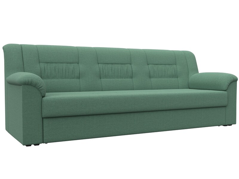 Диван прямой Карелия, Рогожка, Амур 11 зеленый