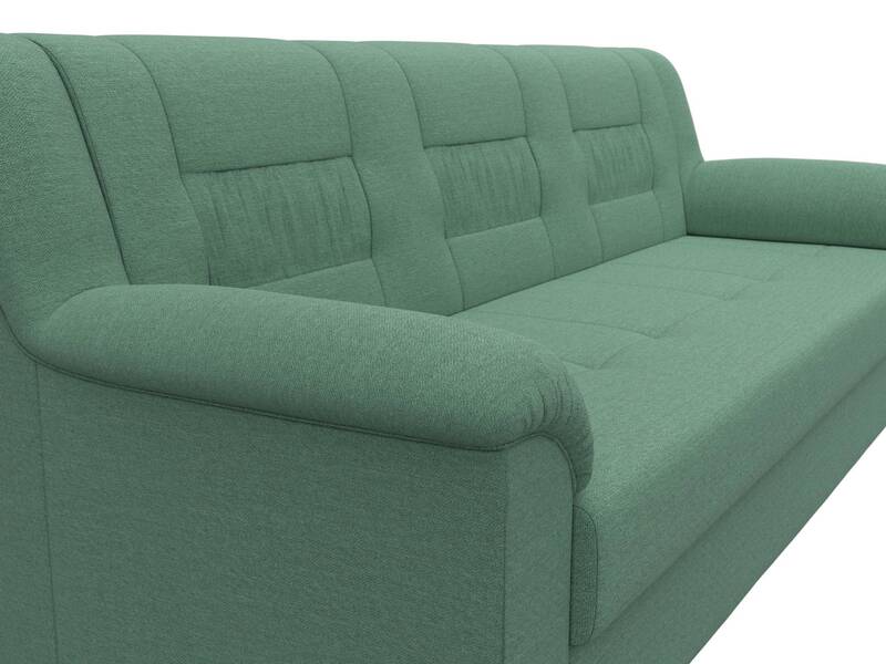 Диван прямой Карелия, Рогожка, Амур 11 зеленый