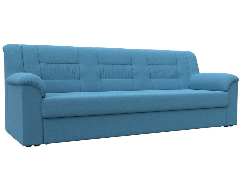 Диван прямой Карелия, Рогожка, Амур 10 голубой