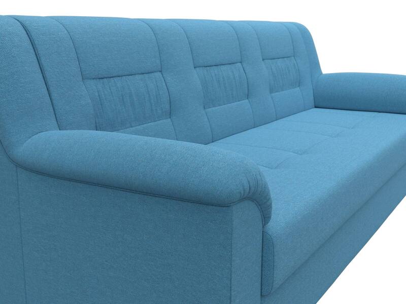 Диван прямой Карелия, Рогожка, Амур 10 голубой