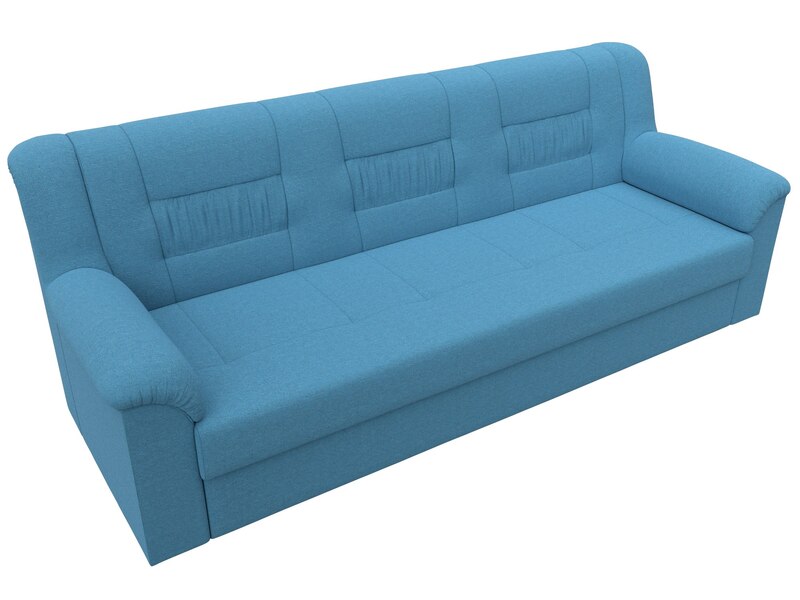 Диван прямой Карелия, Рогожка, Амур 10 голубой