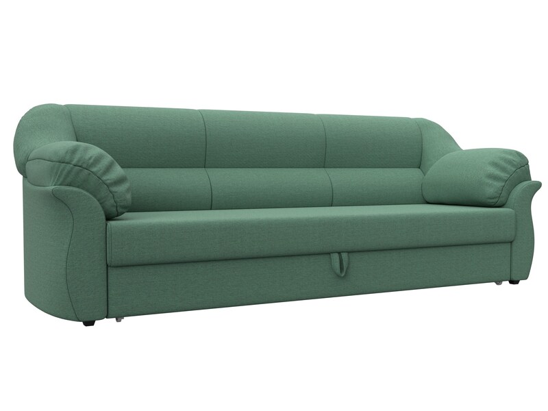 Диван прямой Карнелла, Рогожка, Амур 11 зеленый