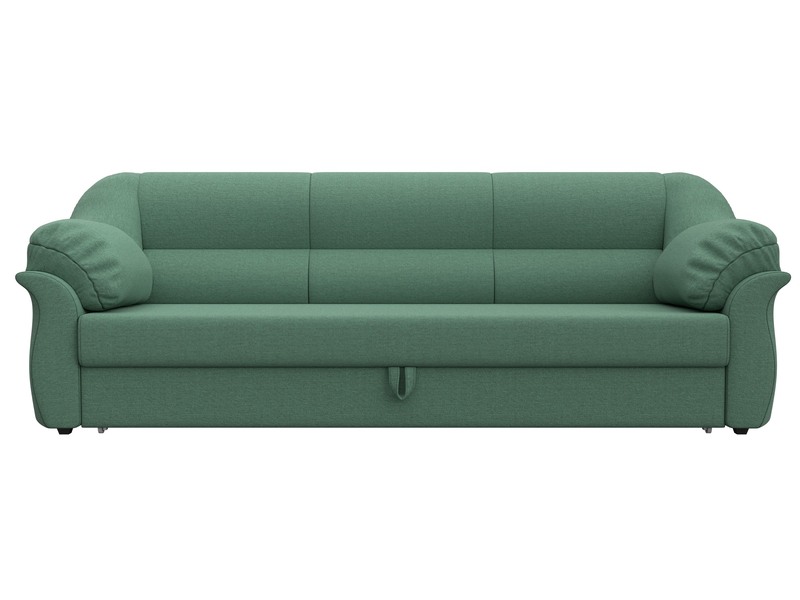 Диван прямой Карнелла, Рогожка, Амур 11 зеленый