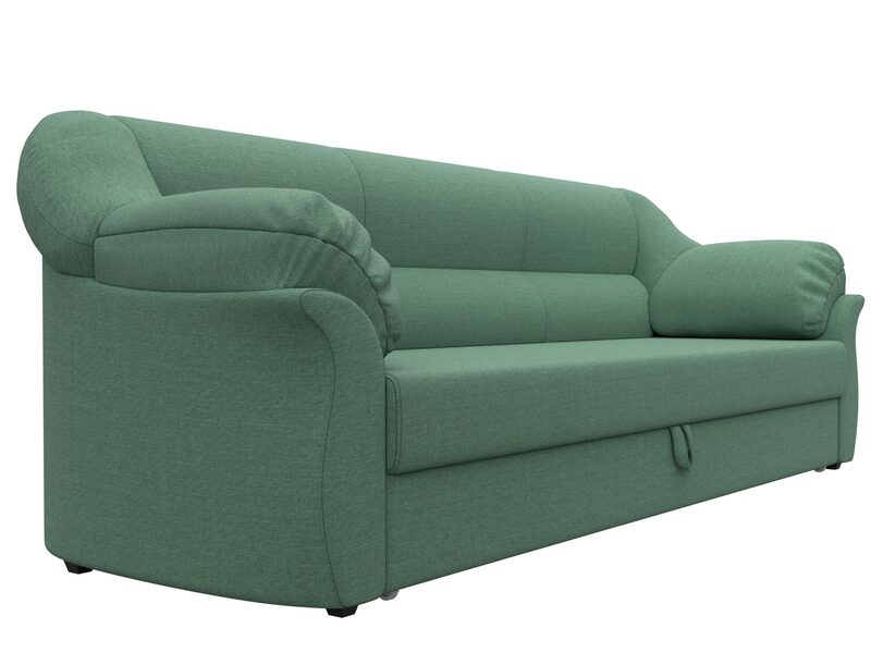 Диван прямой Карнелла, Рогожка, Амур 11 зеленый