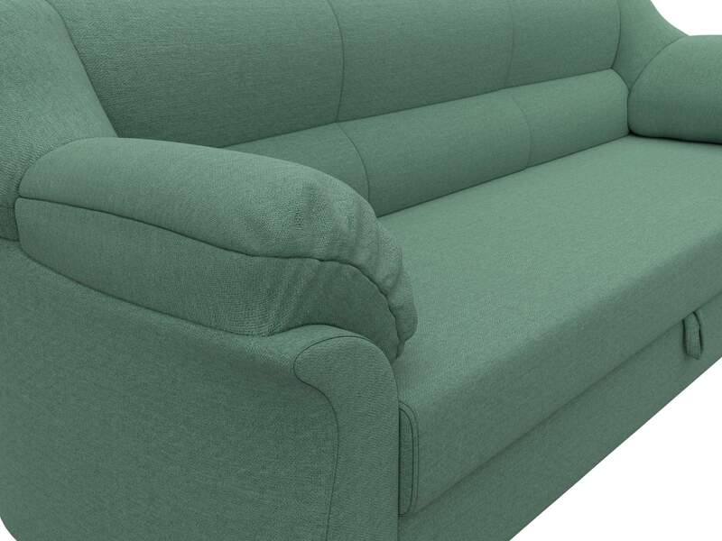 Диван прямой Карнелла, Рогожка, Амур 11 зеленый