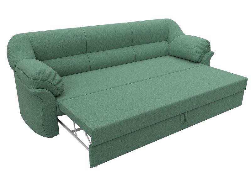 Диван прямой Карнелла, Рогожка, Амур 11 зеленый