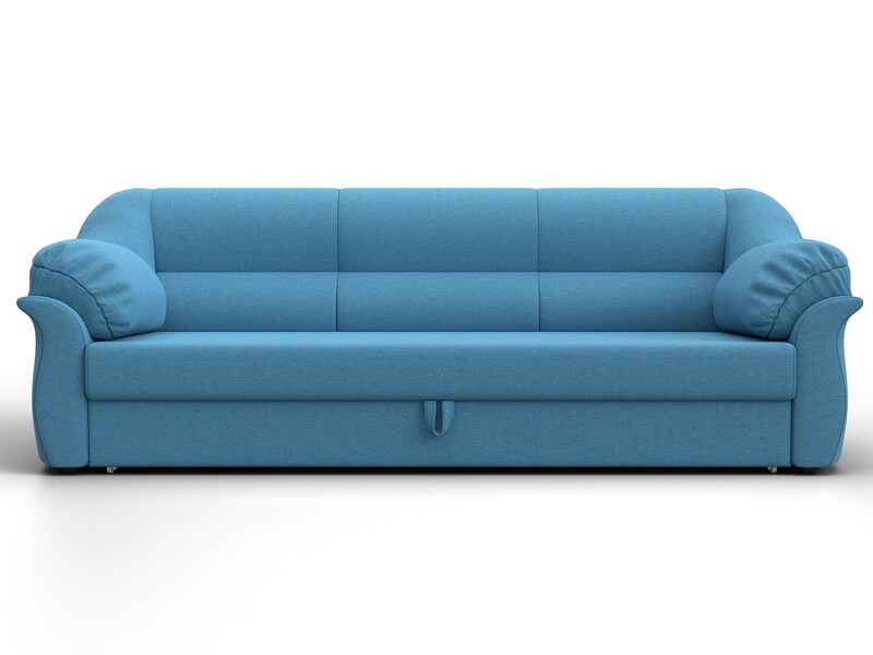 Диван прямой Карнелла, Рогожка, Амур 10 голубой