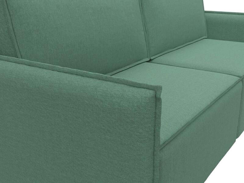 Диван прямой Либерти, Рогожка, Амур 11 зеленый