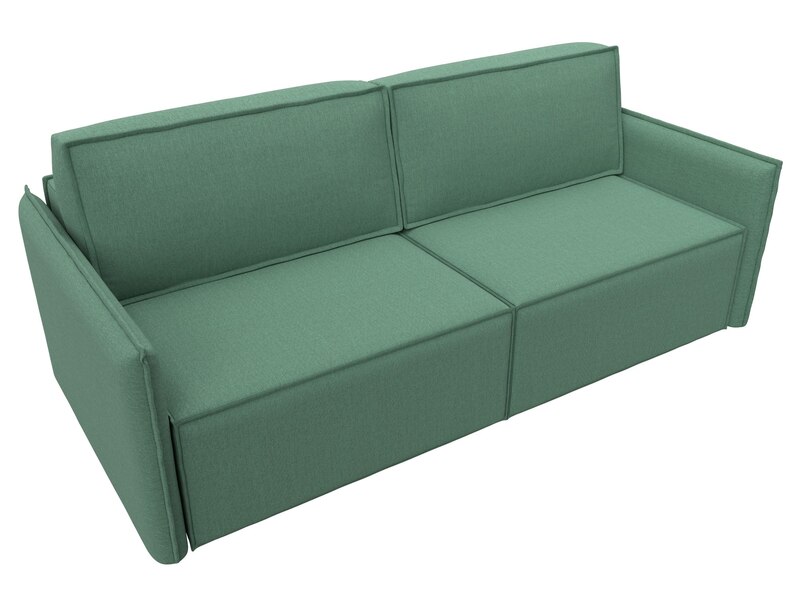 Диван прямой Либерти, Рогожка, Амур 11 зеленый