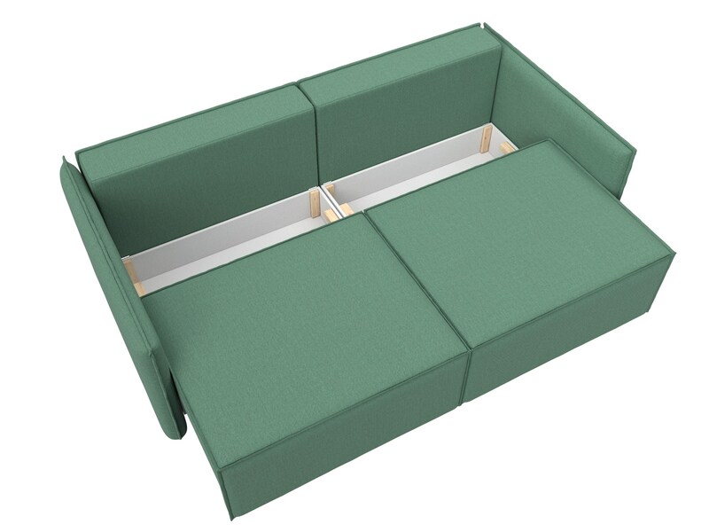 Диван прямой Либерти, Рогожка, Амур 11 зеленый