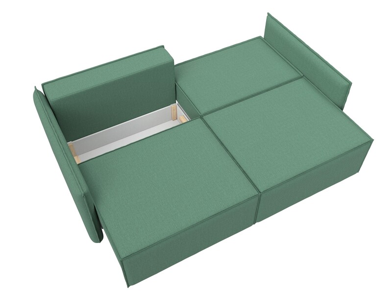 Диван прямой Либерти, Рогожка, Амур 11 зеленый