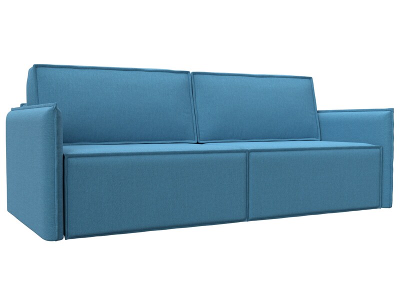 Диван прямой Либерти, Рогожка, Амур 10 голубой