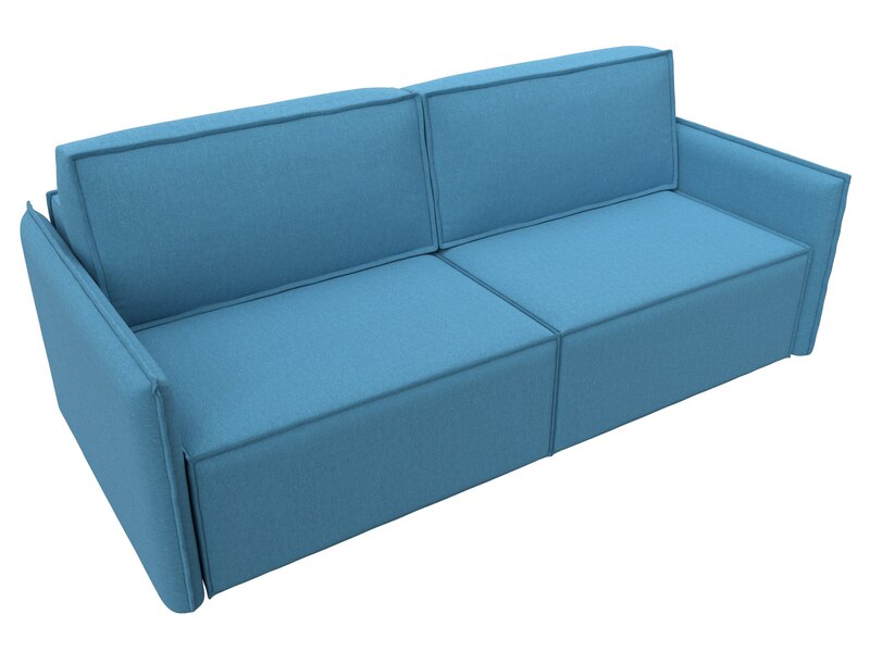 Диван прямой Либерти, Рогожка, Амур 10 голубой