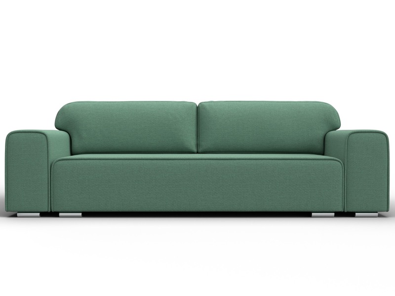 Диван прямой Лига-029, Рогожка, Амур 11 зеленый