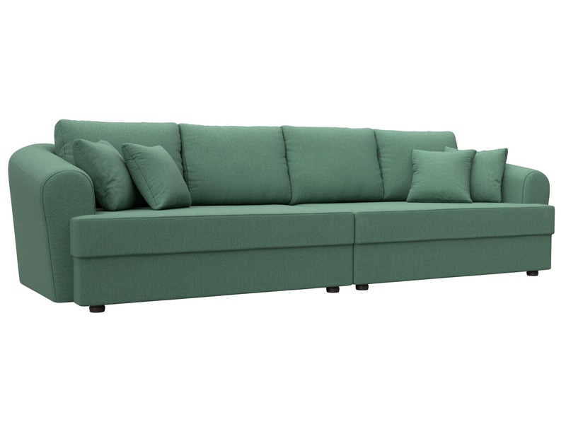 Диван прямой Милтон, Рогожка, Амур 11 зеленый