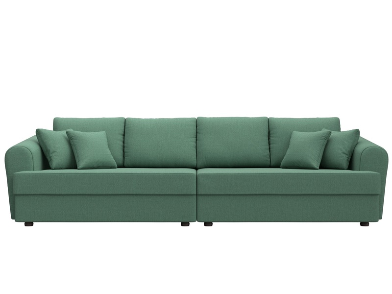 Диван прямой Милтон, Рогожка, Амур 11 зеленый