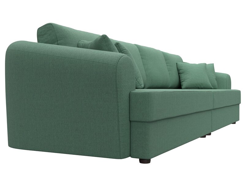 Диван прямой Милтон, Рогожка, Амур 11 зеленый