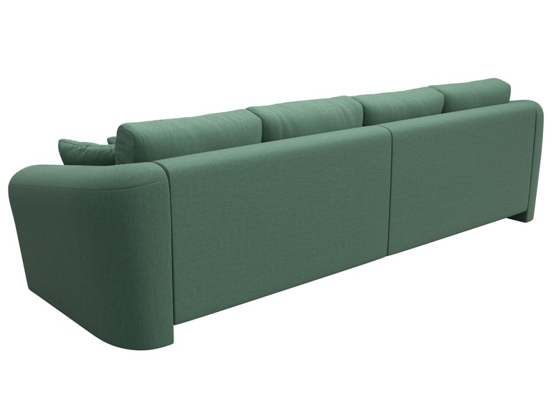 Диван прямой Милтон, Рогожка, Амур 11 зеленый