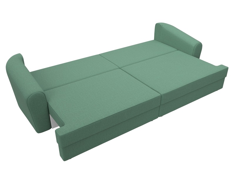 Диван прямой Милтон, Рогожка, Амур 11 зеленый