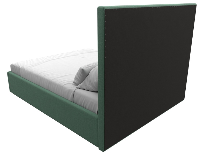 Кровать интерьерная Афродита 160, Рогожка, Амур 11 зеленый