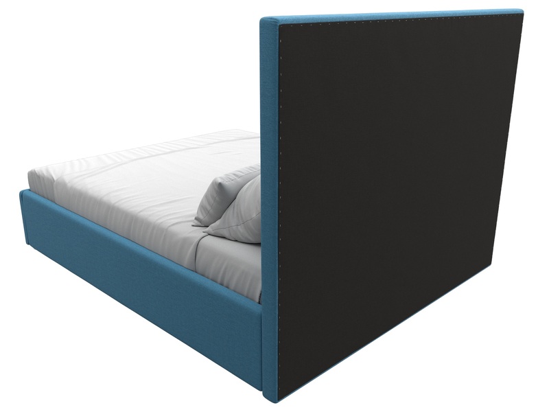 Кровать интерьерная Афродита 160, Рогожка, Амур 10 голубой