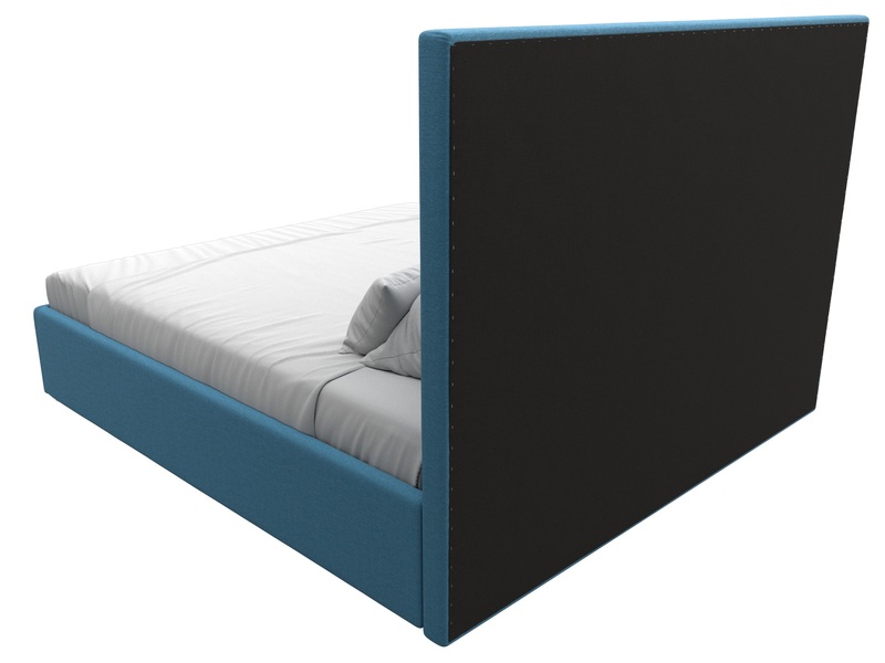 Кровать интерьерная Афродита 180, Рогожка, Амур 10 голубой