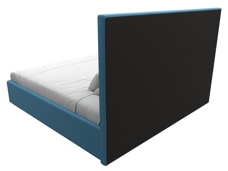 Кровать интерьерная Афродита 200, Рогожка, Амур 10 голубой