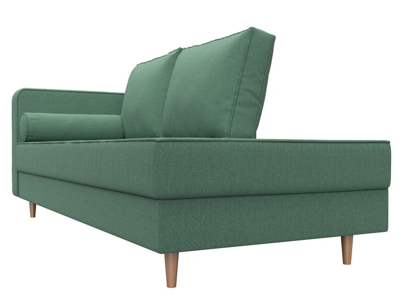 Кушетка Прайм левая, Рогожка, Амур 11 зеленый