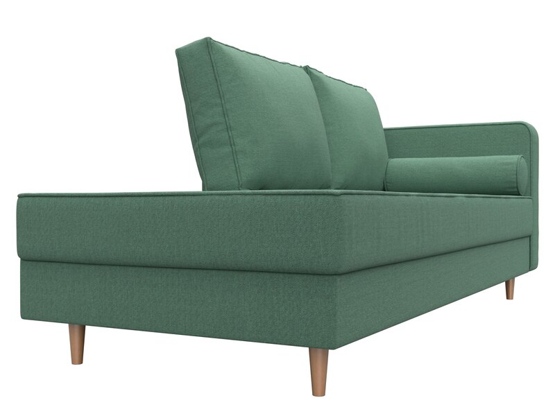 Кушетка Прайм правая, Рогожка, Амур 11 зеленый