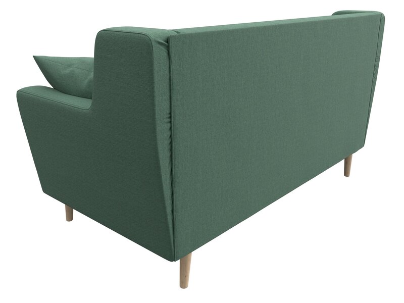 Диван кухонный прямой Брайтон 2, Рогожка, Амур 11 зеленый