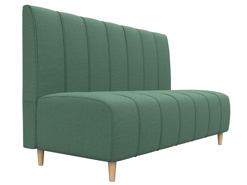 Диван кухонный прямой Ральф, Рогожка, Амур 11 зеленый