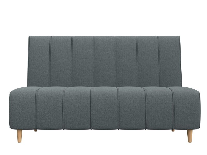 Диван кухонный прямой Ральф, Рогожка, Амур 07 серый