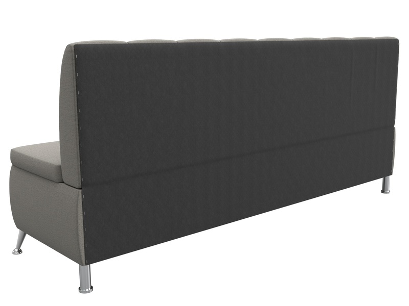 Диван кухонный прямой Кантри, Рогожка, Амур 02 бежевый