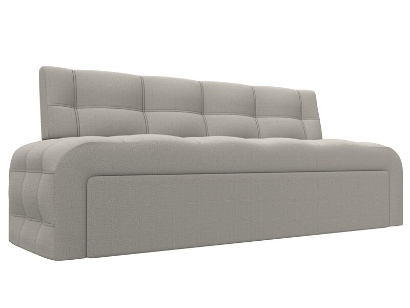 Диван кухонный прямой Люксор, Рогожка, Амур 02 бежевый