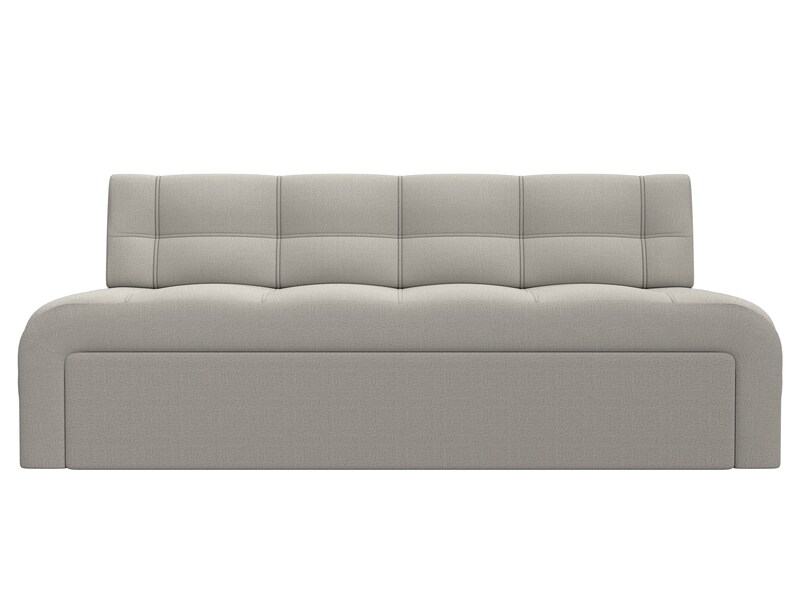 Диван кухонный прямой Люксор, Рогожка, Амур 02 бежевый