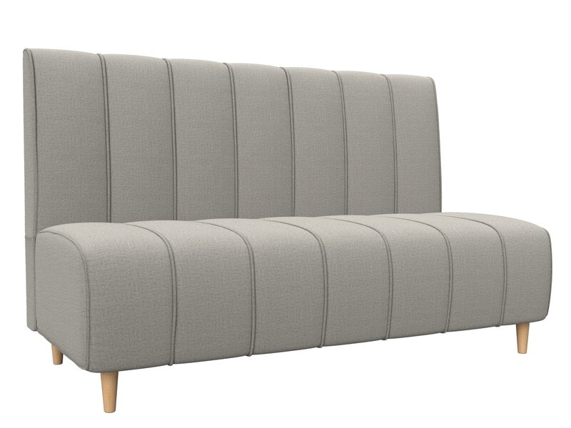 Диван кухонный прямой Ральф, Рогожка, Амур 02 бежевый